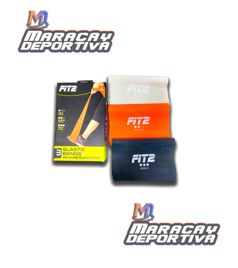 Set de Bandas Elásticas de Pilates 3 Piezas