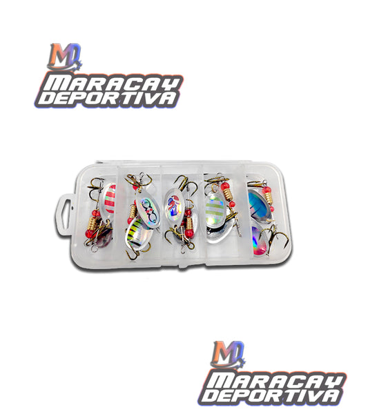 Set de Señuelo Giratorio con Concha 10 Pcs