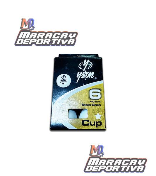 Set de 6 Pelotas de Ping Pong Yston