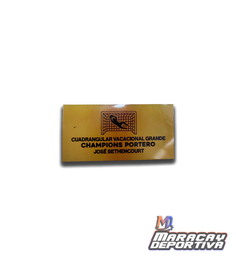 Placas para Trofeo Grande