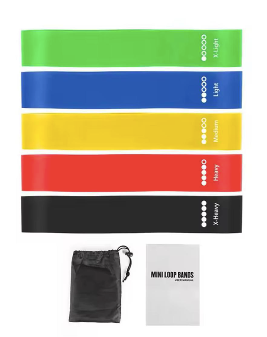 Set de 5 Ligas o Bandas de Resistencia