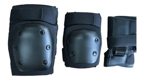 Kit Protección Rodilleras Muñequeras Coderas para Mono Patin