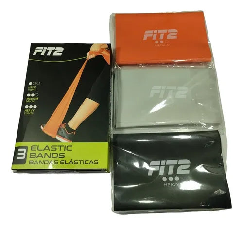 Set de Bandas Elásticas de Pilates 3 Piezas