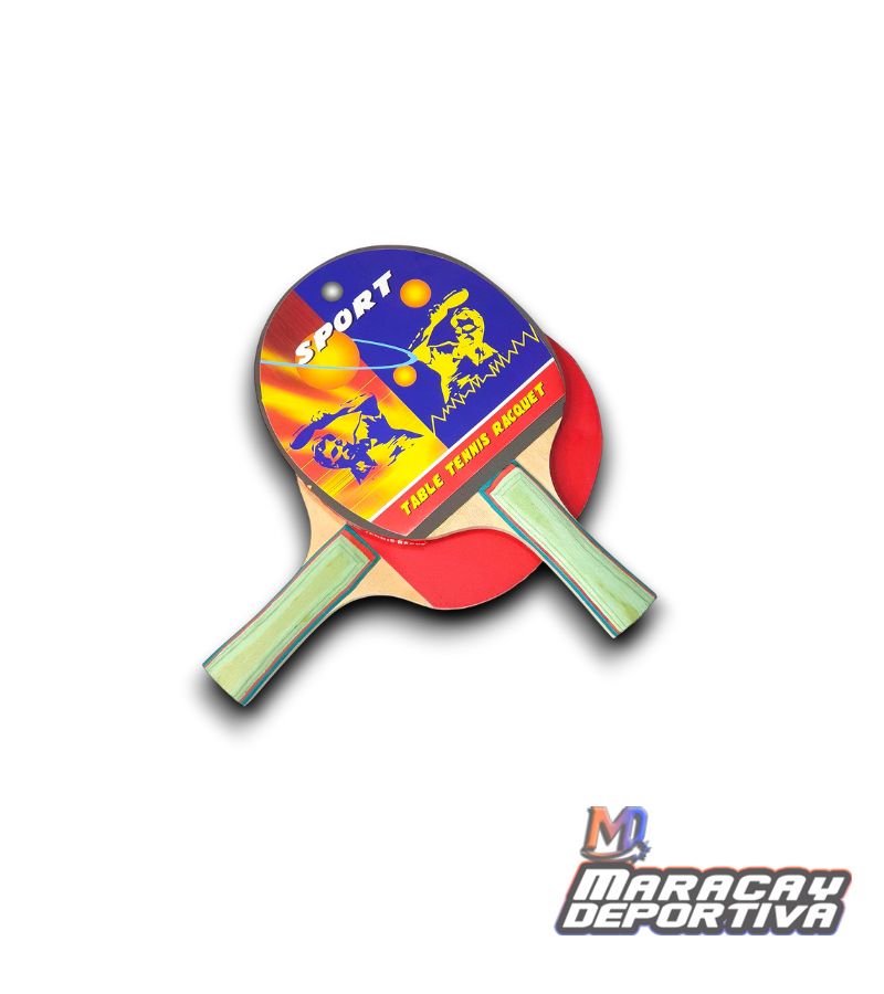 Raqueta de Ping Pong Con Forro / 2-A