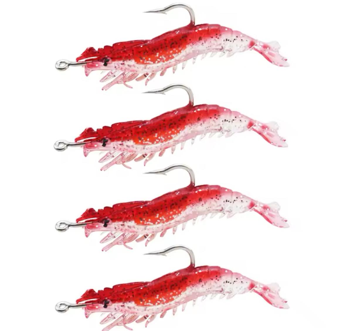 Señuelo de Camarones Luminosos 4 Pcs