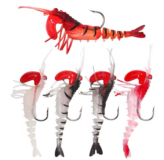 Señuelo de Camarones suaves 5 Pcs